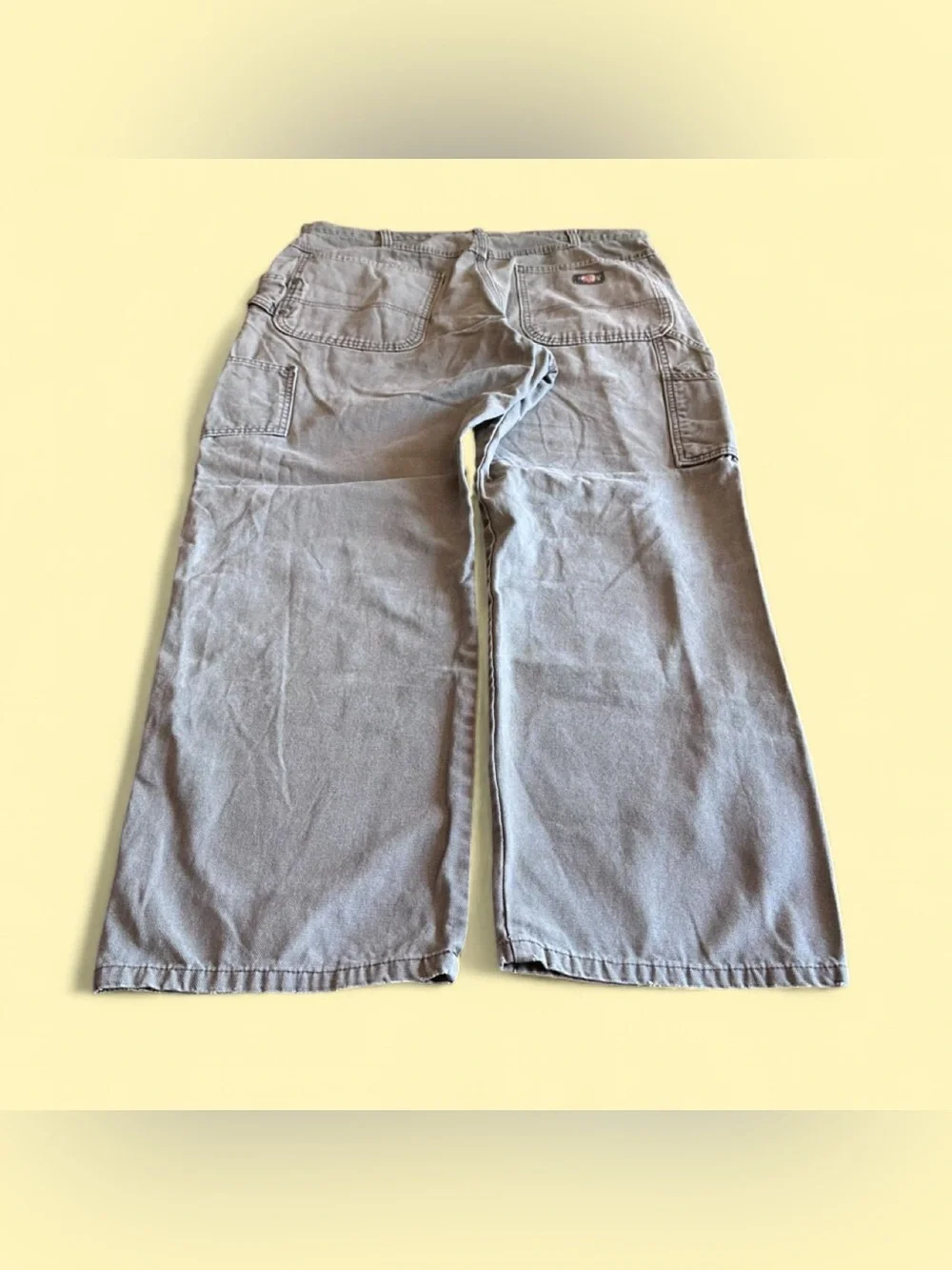 Vintage Dickies Carpenter Pants Beige Faded Workwear Men’s 36